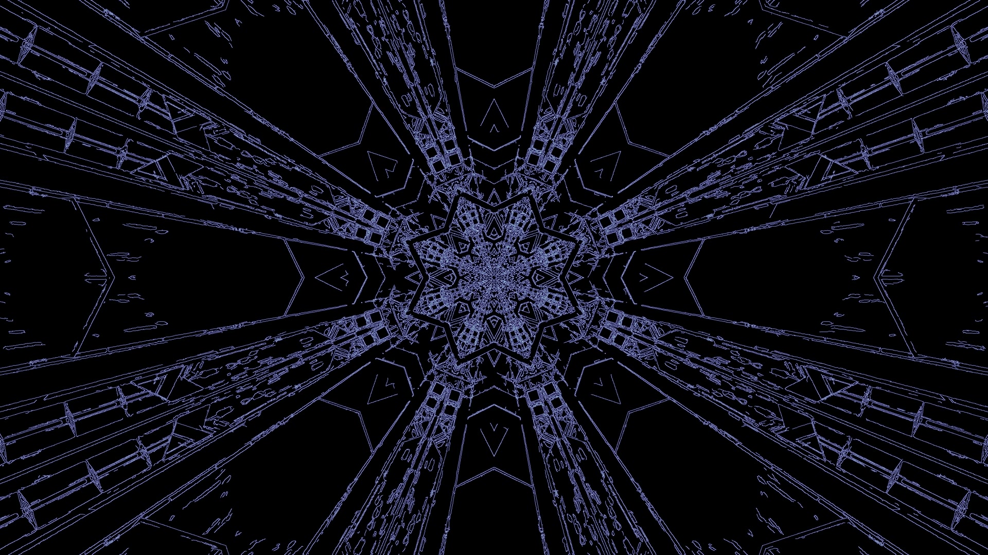 Blue Neon Tunnel Screensaver 4K UHD 60fps Vj Loop PC Laptop