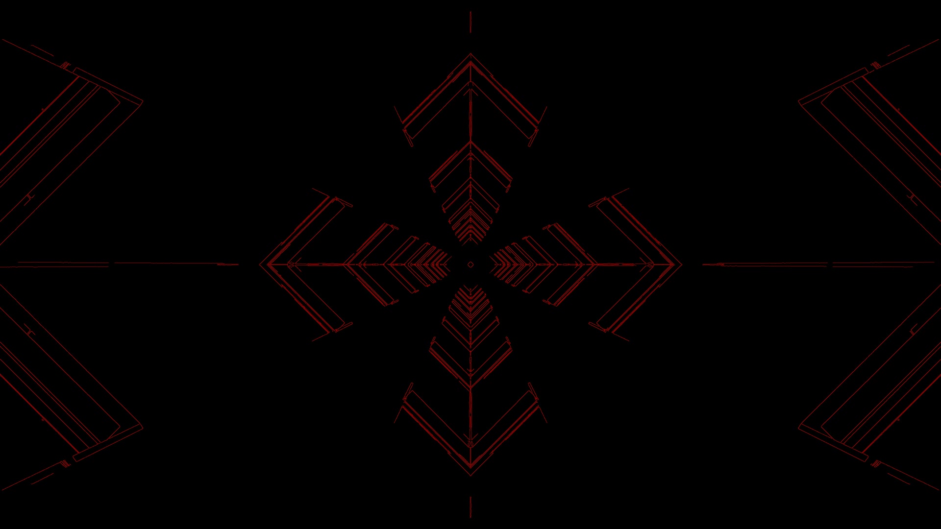 Dark Red Geometric Tunnel Screensaver 4K UHD 60fps Live Wallpaper