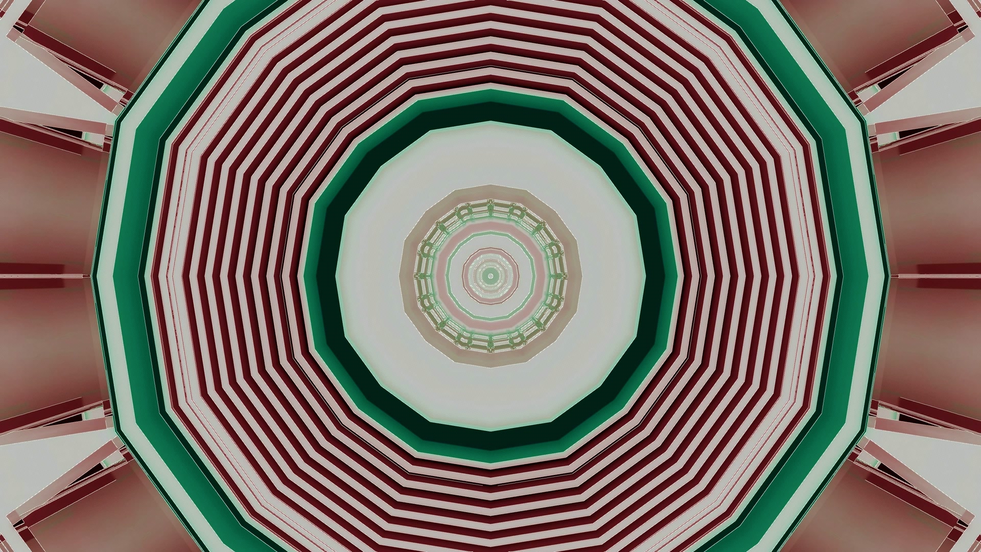 Red Green Neon Tunnel Screensaver 4k UHD 60fps VJ Loop