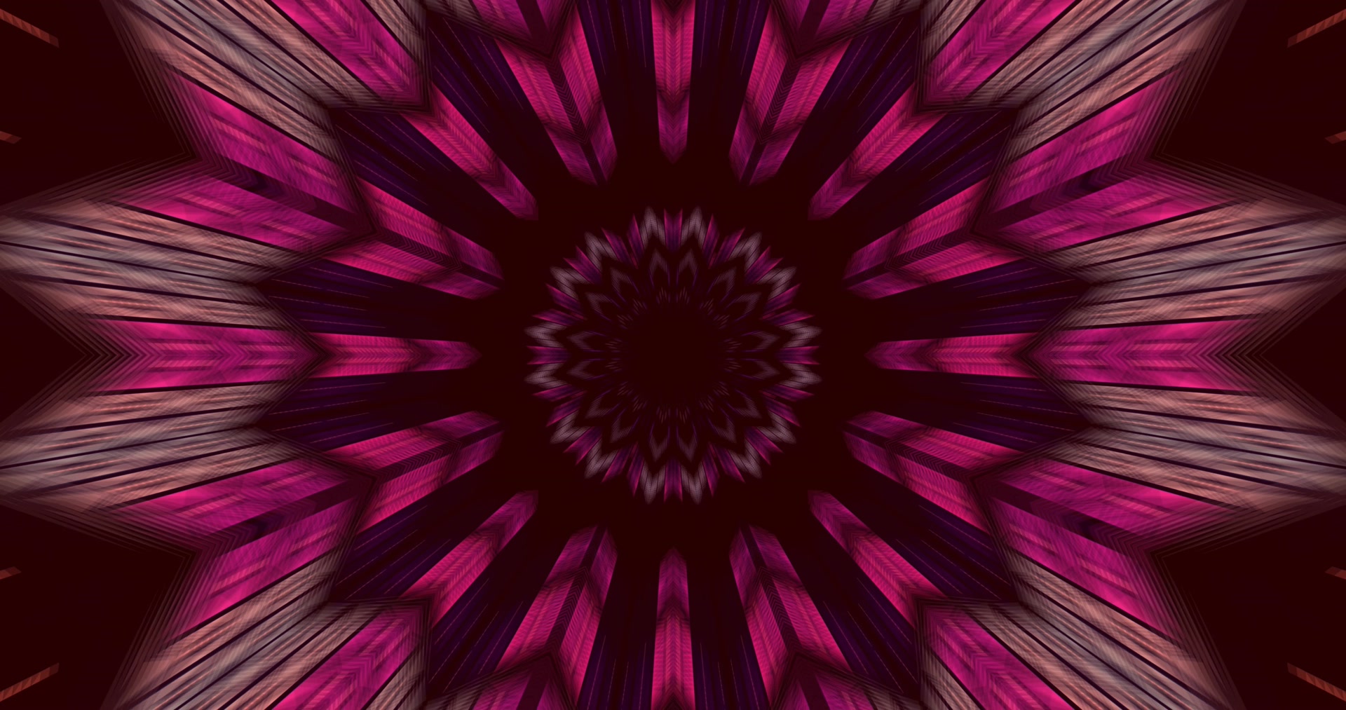 Pink Neon Tunnel Mandala 4k uhd 60fps screensaver Vj loop