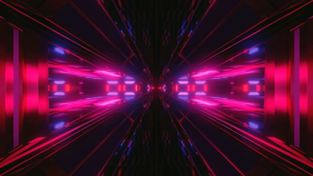 Futuristic White Tunnel Abstract VJ Loop