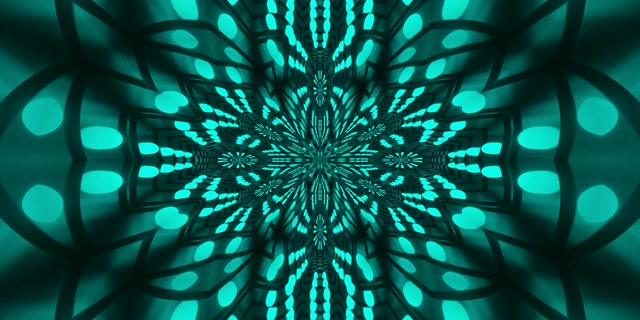 Red Fractal Mandala Neon Tunnel 2:1 Univisium 60fps Screensaver Vj Loop