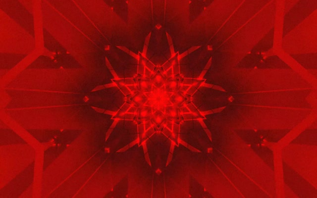 Red Neon Tunnel Star Kaleidoscope Vj Loop 16:10 macbook 60fps screensaver