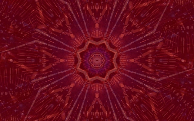Red Kaleidoscope Neon Tunnel Vj Loop 16:10 Macbook 60fps Screensaver