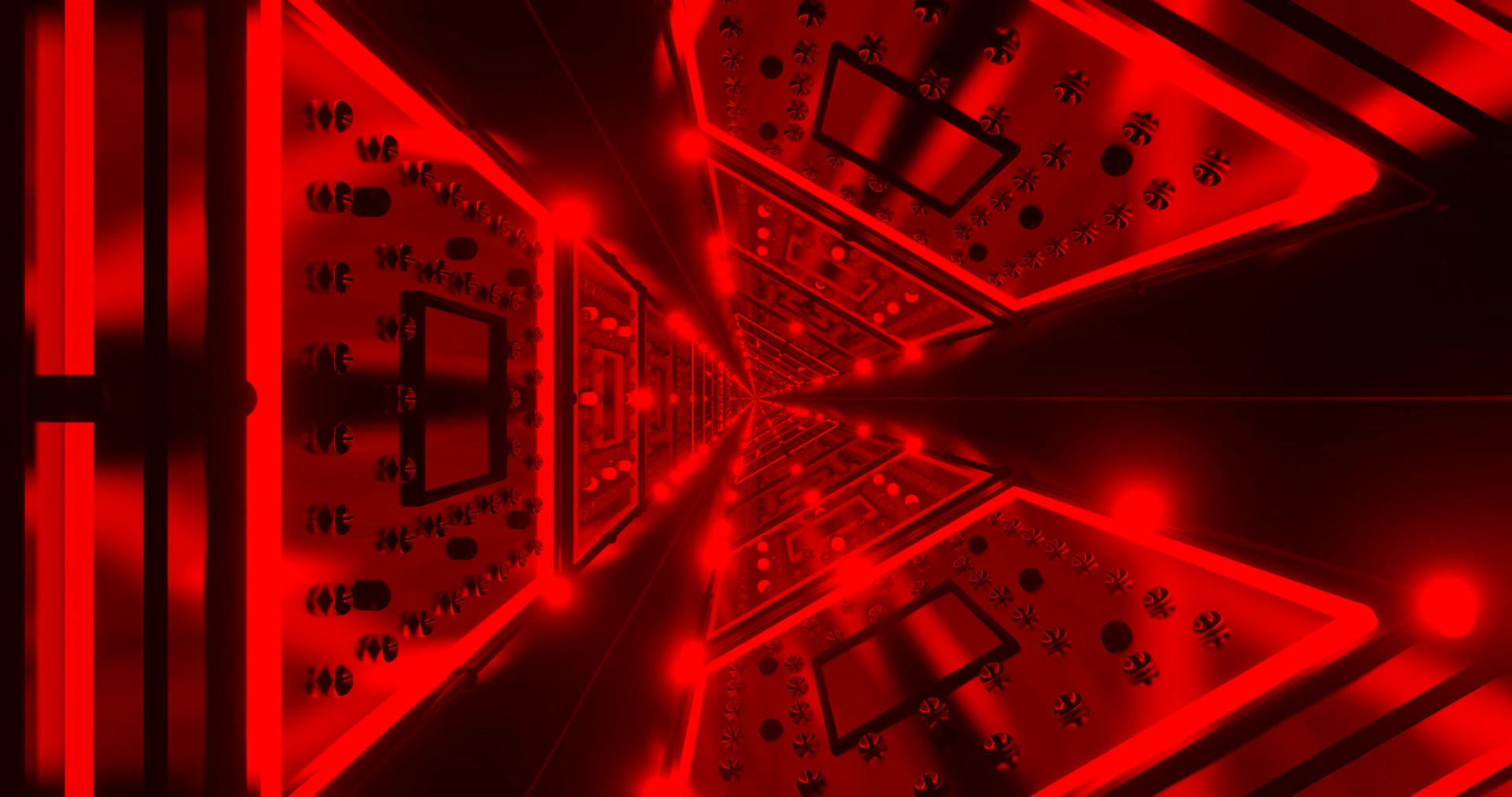 Rooi Neon Tonnel Skermbewaarder 4K UHD 60fps VJ Loop PC Laptop