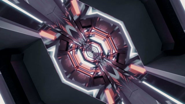 4K UHD 60fps Neon Tonnel Skermbewaarder Windows 10 PC Skootrekenaar - VJLoops Visuele Animasie