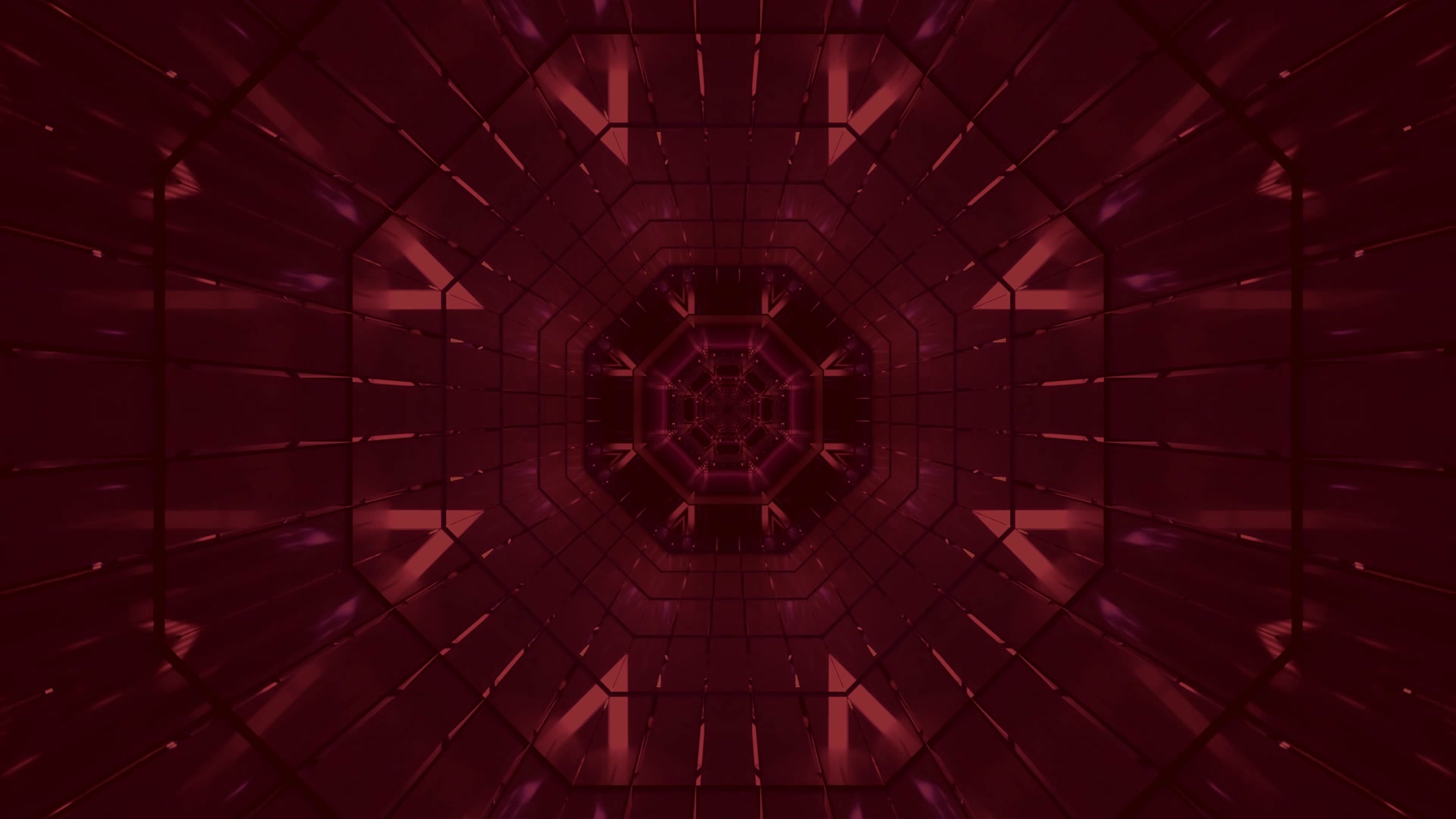 Rooi Neon Tonnel Skermbeveiliging 4K UHD 60fps VJLoops