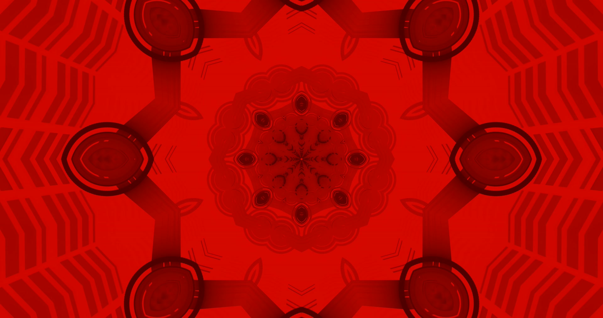 Krimson Neon Tonnel Skermbeskermder 4k UHD 60fps Lewendige Muurpapier