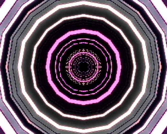 Neon Tunnel Pink Purple Octagon Vortex 5:4 industrial 60fps Screensaver Vj Loop