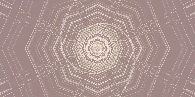 Neon Tunnel Geometric Decagon Vortex Vj Loop 2:1 Univisium 60fps Screensaver