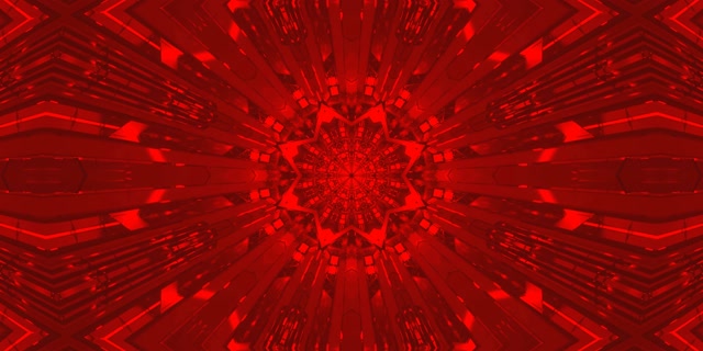 Red Fractal Kaleidoscope Neon Tunnel Vj Loop 2:1 Univisium 60fps Screensaver