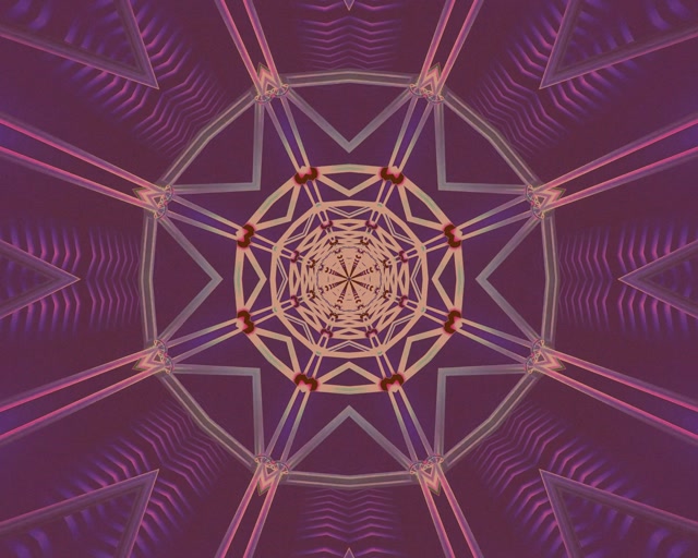 Neon Tunnel Fractal Mandala Vj Loop 5:4 industrial 60fps Screensaver