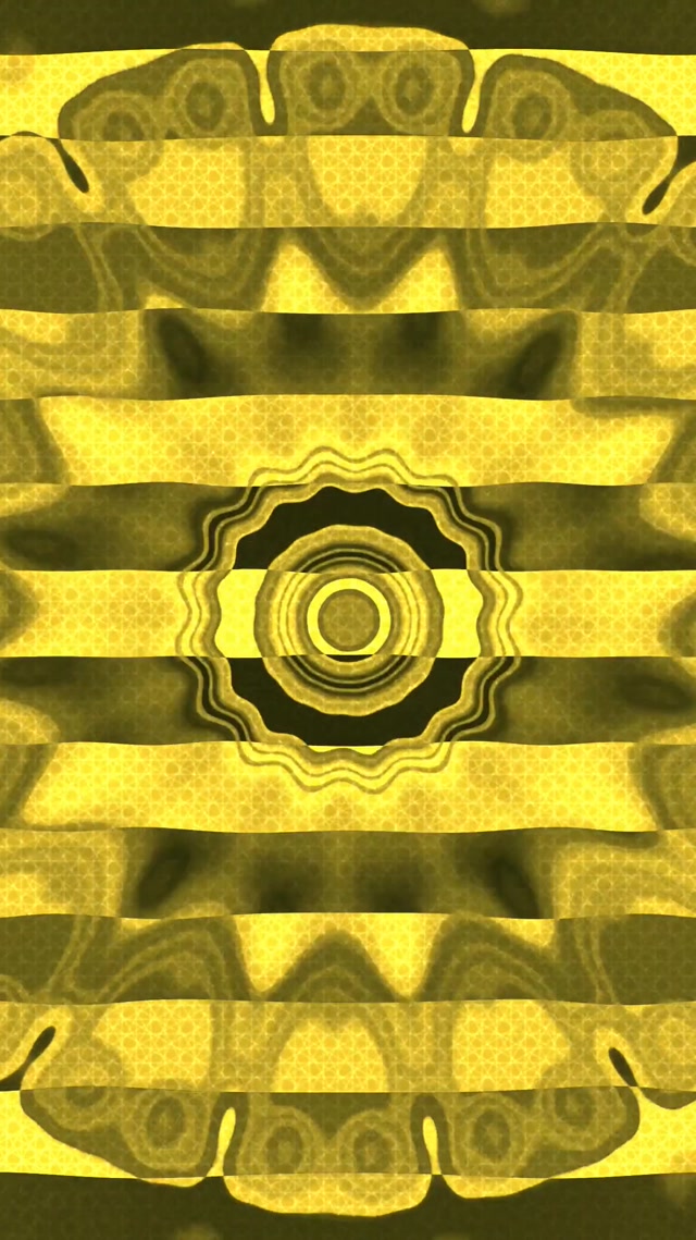 Neon Tunnel Yellow Gear Vortex Screensaver 9:16 Reels 60fps Vj Loop