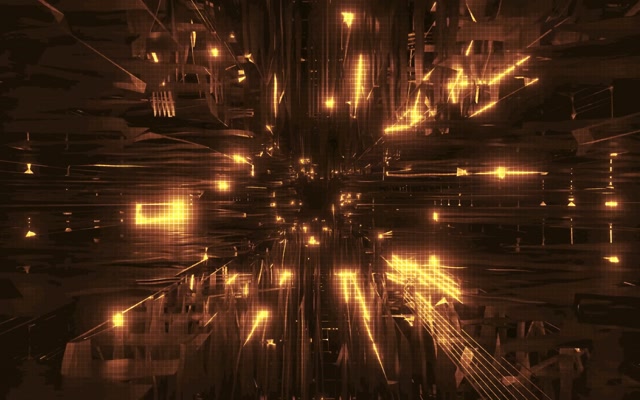 Golden Light Streaks Neon Tunnel VJ Loop 16:10 MacBook 60fps Screensaver