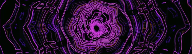 Pers Neon Tonnel Skermbewaarder 32:9 Super Ultrawide 60fps VJ Loop