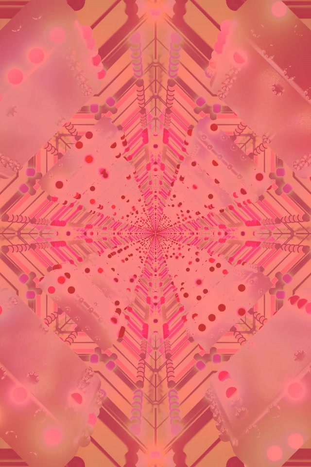 Neon Tonnel Pienk Kaleidoskoop Uitbarsting VJLoops 2:3 Foto Portret 60fps Skermbespaarder
