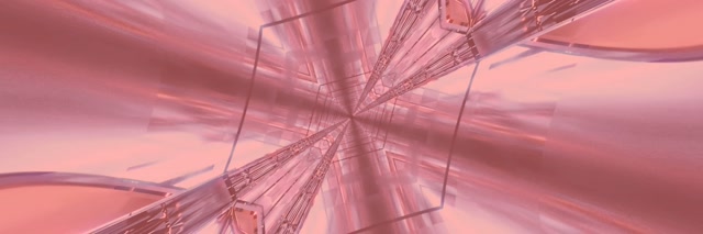 Neon Tonnel Pienk Kristal Uitbarsting 3:1 Drievoudig Wyd 60fps Skermbewaarder VJ Loop