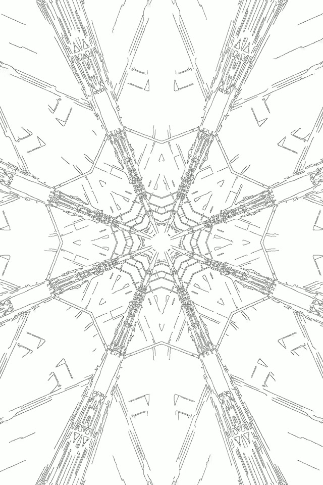 Neon Tonnel Kaleidoskoop Ster Rooster VJLoops 2:3 Foto Portret 60fps Skermbeskermer