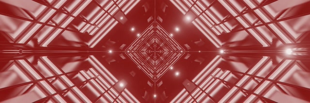 Rooi Neon Tonnel Diamant Vortex VJ Loop 3:1 Triple Wide 60fps Skermskakel