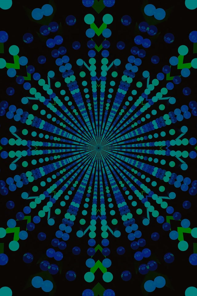 Neon Tonnel Kol Uitbarsting Kaleidoskoop 2:3 Foto Portret 60fps Skermbespaarder VJLoops