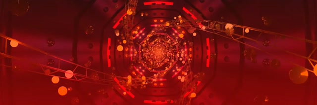 Neon Tonnel Agtkant Werwelwind VJLoops 3:1 Drievoudig Wyd 60fps Skermbeskermer