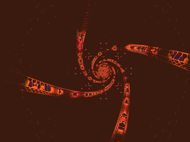 Neon Tonnel Rooi Spiraal Spiraalwind VJ Loop 4:3 Klassiek 60fps Skermbeskermer