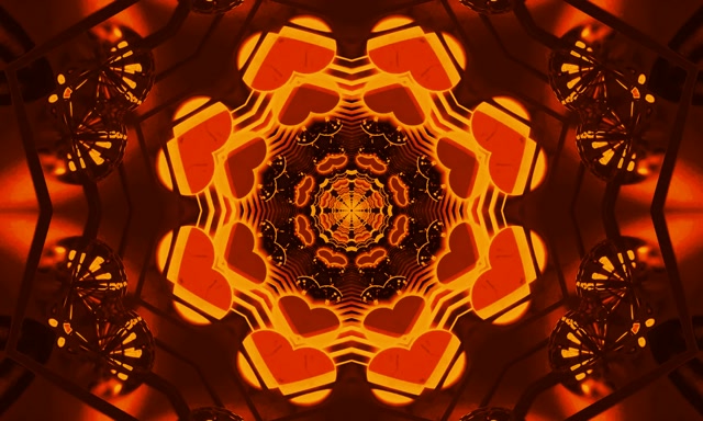 Neon Tonnel Fraktale Kaleidoskoop VJLoops 5:3 Wyd 60fps Skermbeskermer