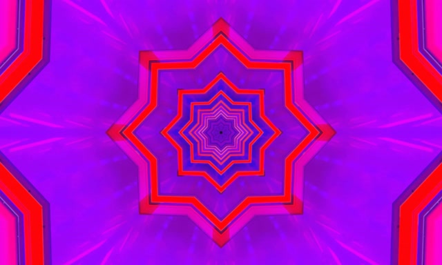 Neon Tonnel Ster Draaikolk 5:3 Wyd 60fps Skermbewaarder VJ Lus