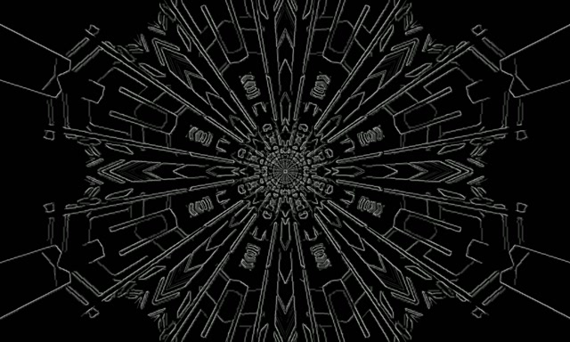 Neon Tonnel Fraktaal Mandala Ontploffing VjLoops 5:3 Wyd 60fps Skermsaver