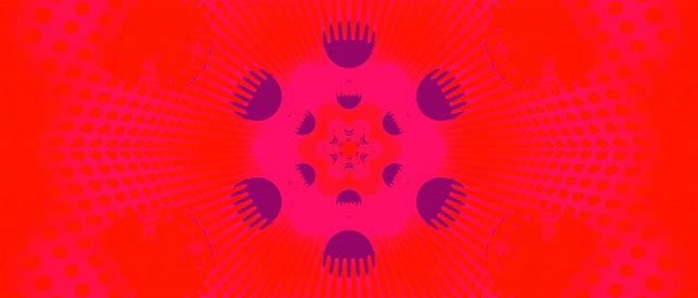 Neon Tonnel Seshoek Kaleidoskoop VJ Loop 21:9 Ultrawide 60fps Skermbewaarder