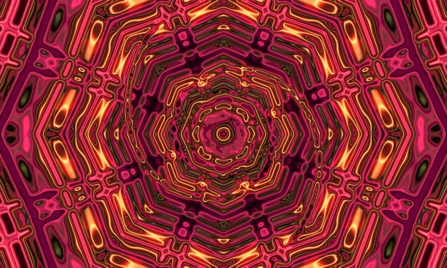 Neon Tonnel Oktagon Vorteks 5:3 Wyd 60fps Skermsaver VjLoops