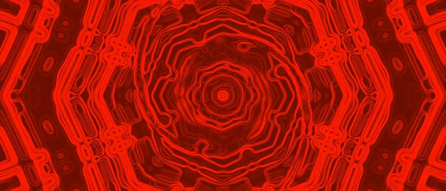 Rooi Neon Tonnel Agtkant Werwelwind VJLoops 21:9 Ultrawyd 60fps Skermbeskermer