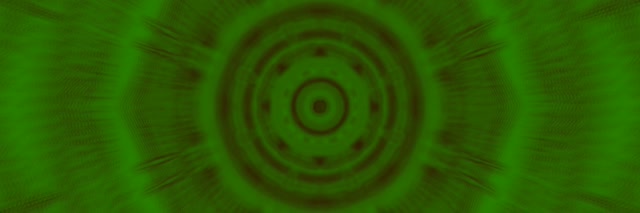 Groen Neon Tonnel Rimpelings Sirkels VJLoops 3:1 Drievoudig Wyd 60fps Skermbespaarder