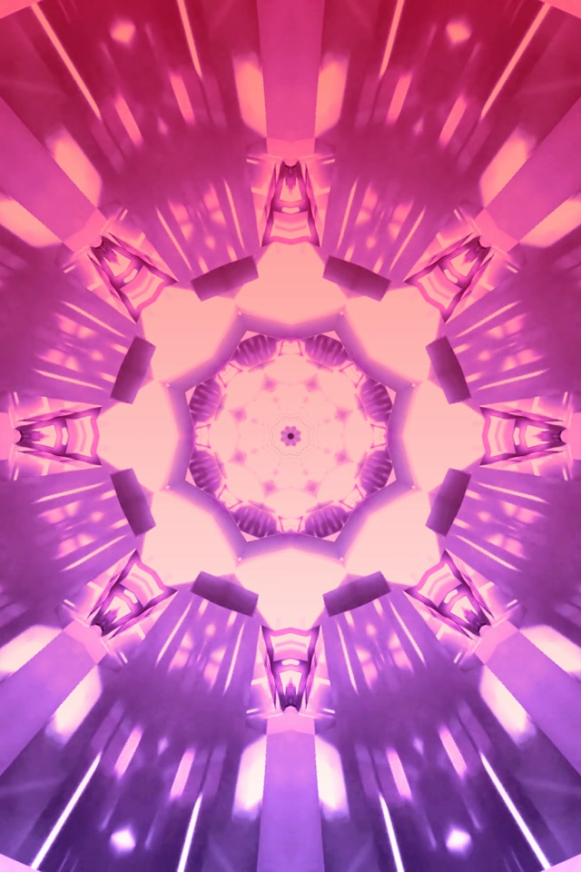 Neon Tonnel Pienk Kaleidoskoop Vorteks VJLoops 2:3 Foto Portret 60fps Skermbespaarder