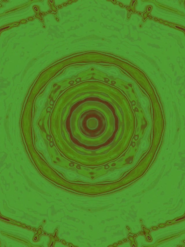 Groen Neon Tonnel Rimplende Sirkels VJLoops 3:4 iPad Portret 60fps Skermbeskermer