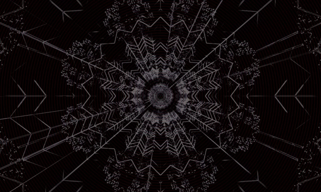 Neon Tonnel Donker Kaleidoskoop Ster Bars VJLoops 5:3 Wyd 60fps Skermbespaarder