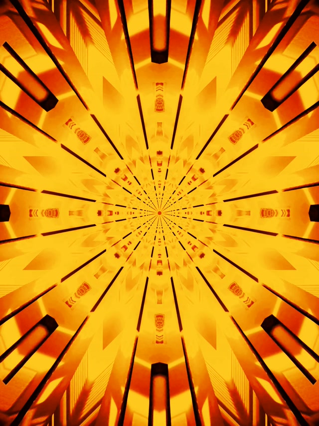 Neon Tonnel Goue Radiale Bars VJLoops 3:4 iPad Portrait 60fps Skermbeskurmer