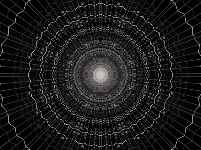 Neon Tonnel Spinnekopweb Vorteks VJ Loop 4:3 Classic 60fps Skermbeskermer