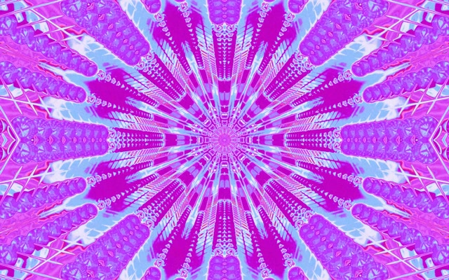 Neon Tonnel Kaleidoskoop Uitbarsting VJ Loop 16:10 MacBook 60fps Skermsaver
