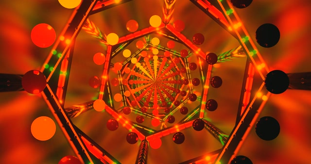 شاشة توقف نفق نيون ويندوز 10 4K UHD 60fps VJLoops خلفية مرئية