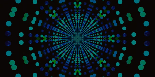 Neon Tunnel Dot Burst Kaleidoscope 2:1 Univisium 60fps Screensaver Vj Loop