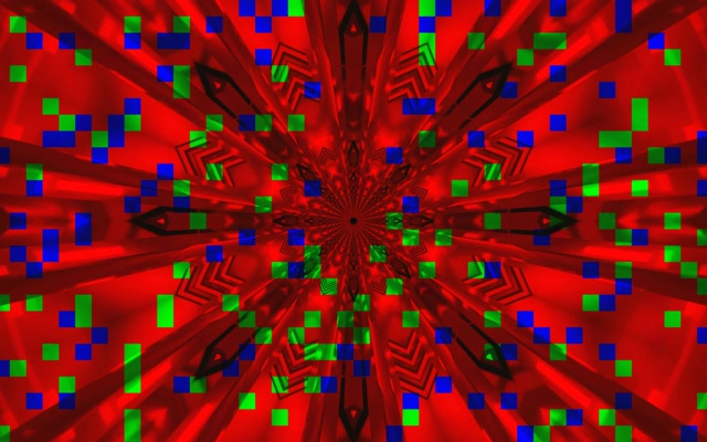 Neon Tunnel Red Kaleidoscope Burst Vj Loop 16:10 Macbook 60fps Screensaver