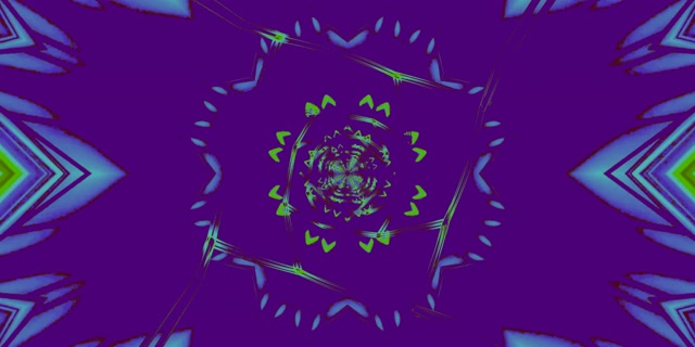 Neon Tunnel Kaleidoscope Star Burst VJ Loop 2:1 Univisium 60fps Screensaver