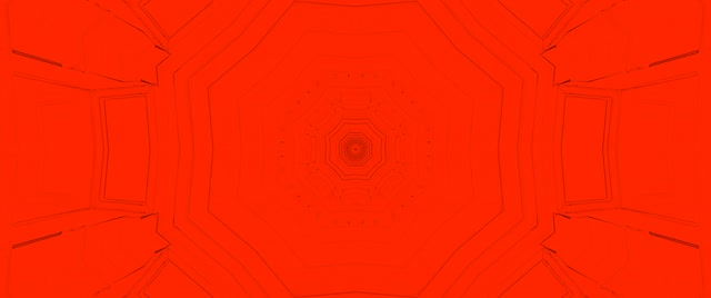 Red Octagon Neon Tunnel VJ Loop 2.39:1 Cinemascope 60fps Screensaver