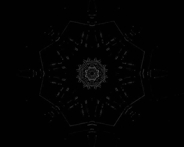 Neon Tunnel Fractal Octagon Vortex 5:4 industrial 60fps Screensaver Vj Loop