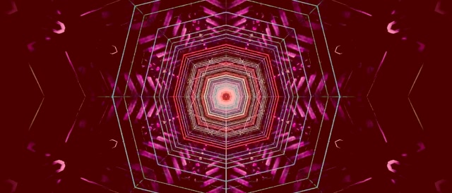 Neon Tunnel Kaleidoscope Vortex VJ Loop 21:9 Ultrawide 60fps Screensaver