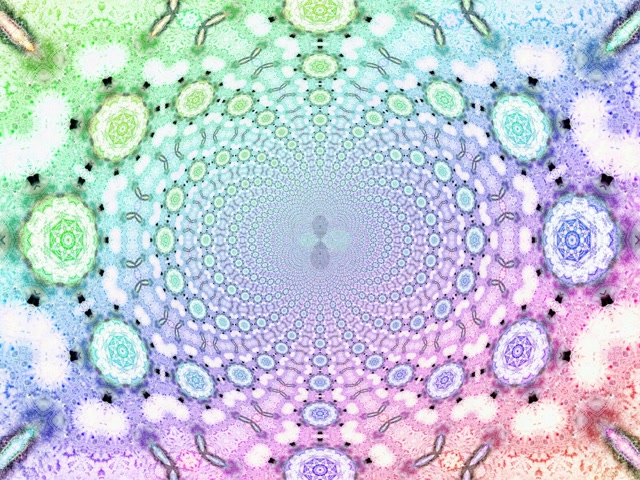 Neon Tunnel Mandala Kaleidoscope Vj Loop 4:3 Classic 60fps Screensaver
