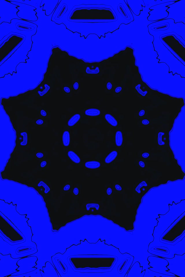 أزرق أسود نيون تونيل Screensaver 2:3 Portrait 60fps VJ Loop PC