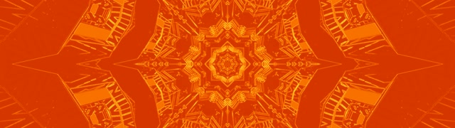 Neon Tunnel Fractal Kaleidoscope Orange Vj Loop 32:9 Super Ultrawide 60fps Screensaver