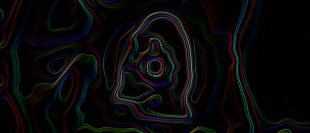Neon Tunnel Swirling Topographic Waves 21:9 Ultrawide 60fps Screensaver Vj Loop
